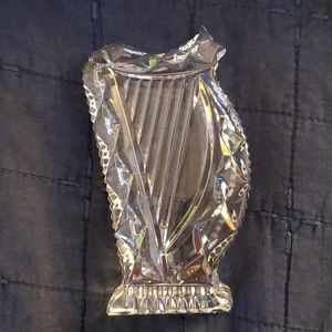 Waterford Crystal Harp Paperweight Figure 5" Tall